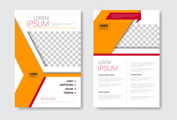 Poster - Template Design Brochure Set, Annual Report, Magazine, Poster, Corporate Presentation Collection, Portfolio, Flyer With Copy Space Vector Illustration