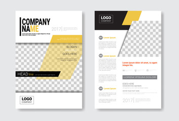 Poster - Template Design Brochure Set, Annual Report, Magazine, Poster, Corporate Presentation Collection, Portfolio, Flyer With Copy Space Vector Illustration