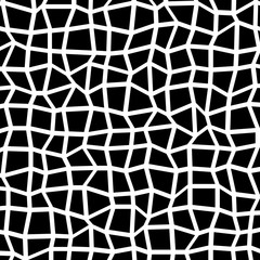 Leinwandbilder - Abstract mosaic pattern. Pavement, stonework or revetment element with random, irregular pieces. Tessellation texture