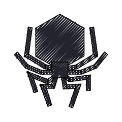 Wall Mural - isolated hacker virus spider