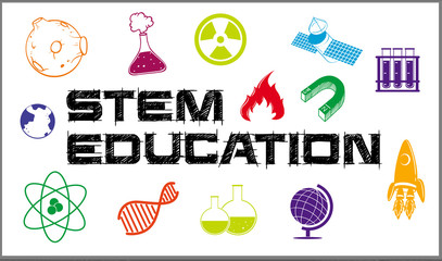 Wall Mural - poster design for stem education