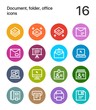 © Vladimir D - Colorful Document, folder, office icons for web and mobile design pack 4