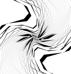 Aufkleber - Geometric edgy shape, pattern. Rough, edgy geometric textured element