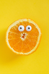 Wall Mural - funny orange