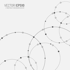 Aufkleber - 3d geometric vector background for business or science presentation.