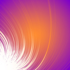 Poster - Vivid colorful background with spiral motif. Abstract spiral, concentric radial lines fading into background