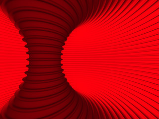 Wall Mural - red tunnel abstract architecture background