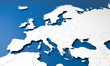 Leinwandbild Motiv 3D Europe map