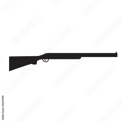 Fotomural Silhouette of Shotgun, hunting rifle