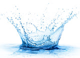 Fototapeta Łazienka - Splash - Fresh Drop In Water - Close Up
