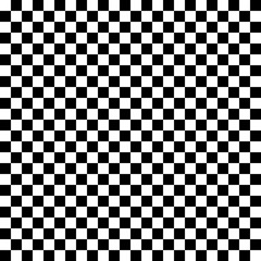 Poster - Black and white seamless geometric pattern. Repeatable texture / background. Checkered backdrop