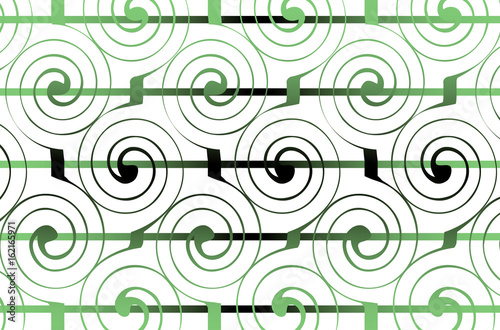 Zdjęcie XXL ornament geometryczny spiralny