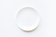 Empty plate on a white background mockup