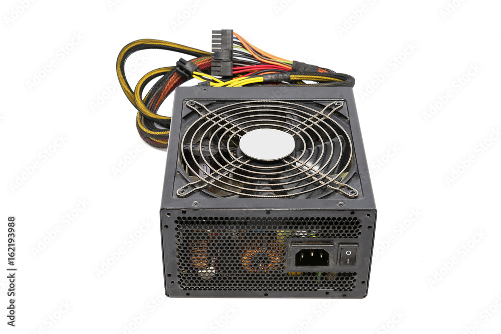 850W Power supply unit with cable and switch I O, black color for full ...