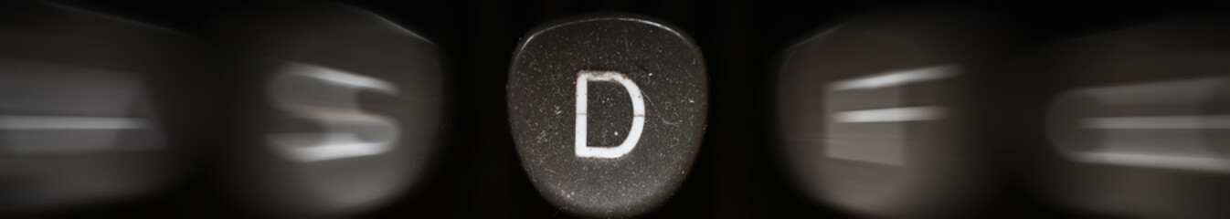 Fototapete - The letter of the alphabet in English D