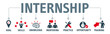internship benefits vector illustration
