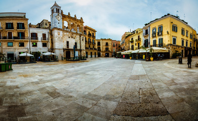 Wall Mural - Beautiful view of Bari old town in Puglia region of Italy