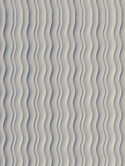 Aufkleber - White wave band abstract surface pattern. 3d rendering