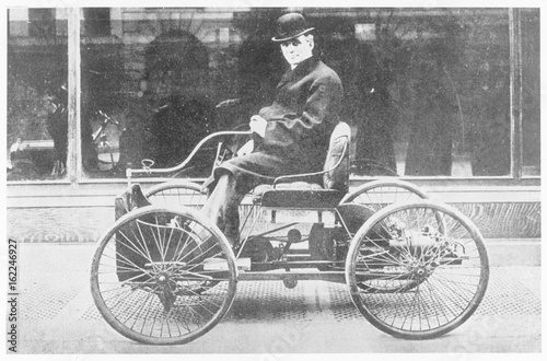 Ford's First Model - 1892. Date: 1892 Canvas Print