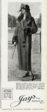 Advert For Jay's Womens Coats 1923. Date: 1923