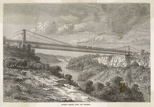 Niagara Double Bridge. Date: Circa 1855