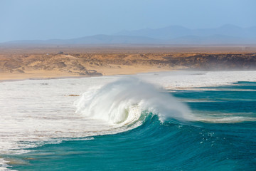 Wall Mural - Beach in El Cotillo village in Fuerteventura island, Spain