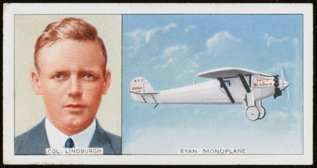 Wall Mural - Lindbergh - Cigarette Card