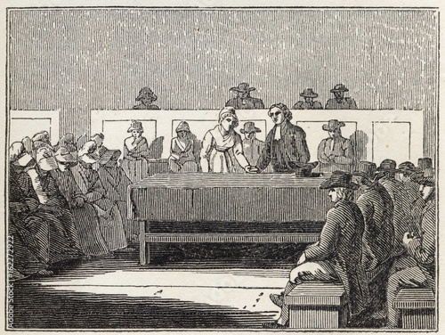 Fotografía Quaker wedding . Date: 1835