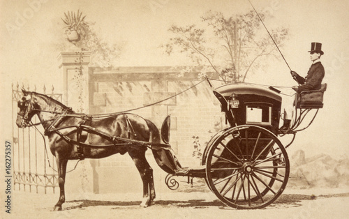 Fotografía Hansom Cab. Date: circa 1860