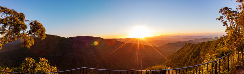 Sunset view from the Gold Coast hinterland