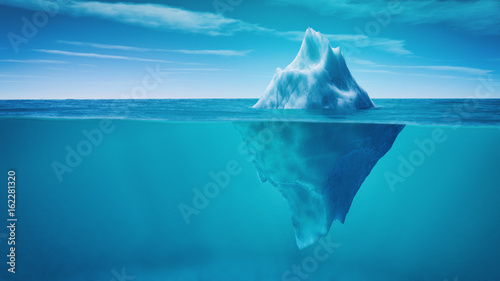 Fotografía Underwater view of iceberg