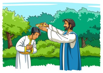 Jesus Christ gives to saved person the crown