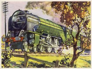 Wall Mural - LNER Pacific Class Locomotive. Date: late 1930s