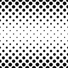 Abstract black and white curved octagon pattern