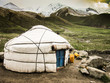 A local shepards yurt in the mountain of Kyrgyzstan