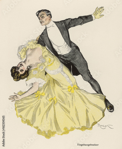 Fotomural Tingel-Tangel Waltz. Date: 1908