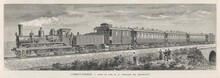 Orient Express Train In A Rural Setting. Date: 1884