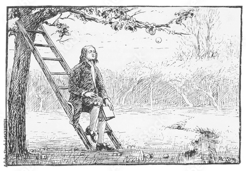 Cuadros en Lienzo Newton - Gravitational Law. Date: 1642-1727