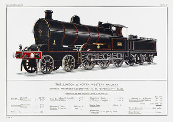 Wall Mural - London and North Western Railway 'Experiment' locomotive. Date: circa 1910