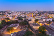 Bangalore city skyline in resident zone at night, Bangalore, India