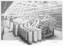 Wool Factory In Bradford  Yorkshire. Date: 1902