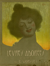 Smiling Woman On Waltz Music Cover. Date: 1906