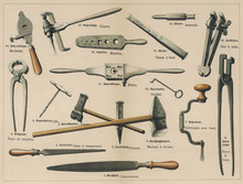 Blacksmith Tools 1875. Date: 1875
