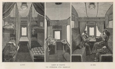 Wall Mural - Orient Express. Date: 1884