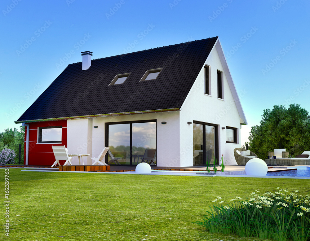Belle Maison Moderne 3d Fototapeta Na Wymiar Bajecznefototapety Pl