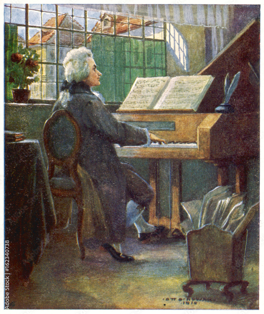 Wolfgang Amadeus Mozart. Date: 1756 - 1791 Stock Photo