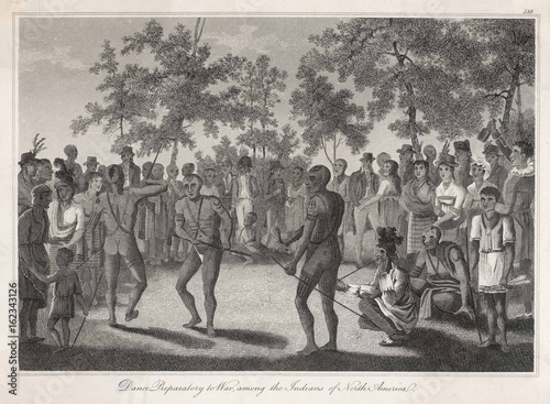 Poster Racial Types - War Dance - 1810. Date: 1810