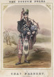 Highland Bagpipe Player. Date: circa 1856