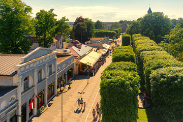 Central street of the city of Jurmala