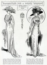 Suggestions For A Spring Wedding 1909. Date: 1909